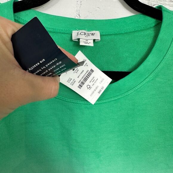 J crew dip dye blue green lightweight sweatshirt size small - Picture 5 of 8